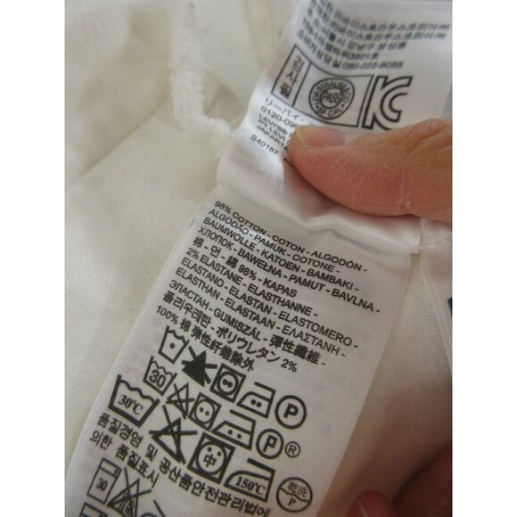 Levis Trucker XL Denim Moto Button Down White Tab Flap Pockets * - Picture 13 of 15